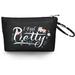 East Urban Home Makeup Bag in Black | 5 H x 7 W x 0.5 D in | Wayfair 04770825B2DD48688DF2ABE64BE6BD0F