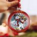 The Holiday Aisle® Ball Ornament Glass in Red/White | 3.5 H x 3 W x 1 D in | Wayfair FF9C4EDA54C74142A08DAFD18EFC2529