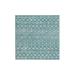 Blue/White 73 x 49 x 0.5 in Area Rug - The Twillery Co.® Somerville Mona Rug Polypropylene | 73 H x 49 W x 0.5 D in | Wayfair