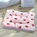 Tucker Murphy Pet™ Cash-James Dog Mat Sleeping Mat For Dog Kennel Pet Kennel Cotton in Pink/Red | 1.2 H x 33 W x 22.5 D in | Wayfair