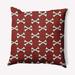 The Holiday Aisle® Cross Bones Decorative Throw Pillow Square Down/Feather/Polyester in Red | 26 H x 26 W in | Wayfair