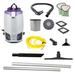 ProTeam GoFit 6, 6 quart Backpack Vacuum #107701 with 18 inch Carpet Sidewinder Tool Kit #106841