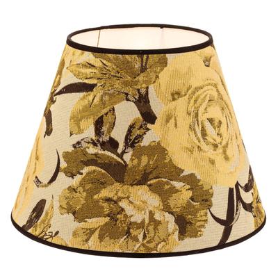 Lampenschirm Sofia Höhe 26 cm, Blumenmuster gelb Duolla, gelb / orange, Textil / Stoff / Seide Image