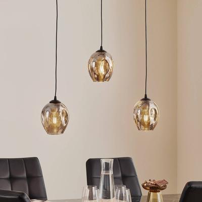 Glas Hängelampe Starla EMIBIG LIGHTING, dimmbar, schwarz, für Wohn- / Esszimmer, Glas, Modern, Pendelleuchte Image