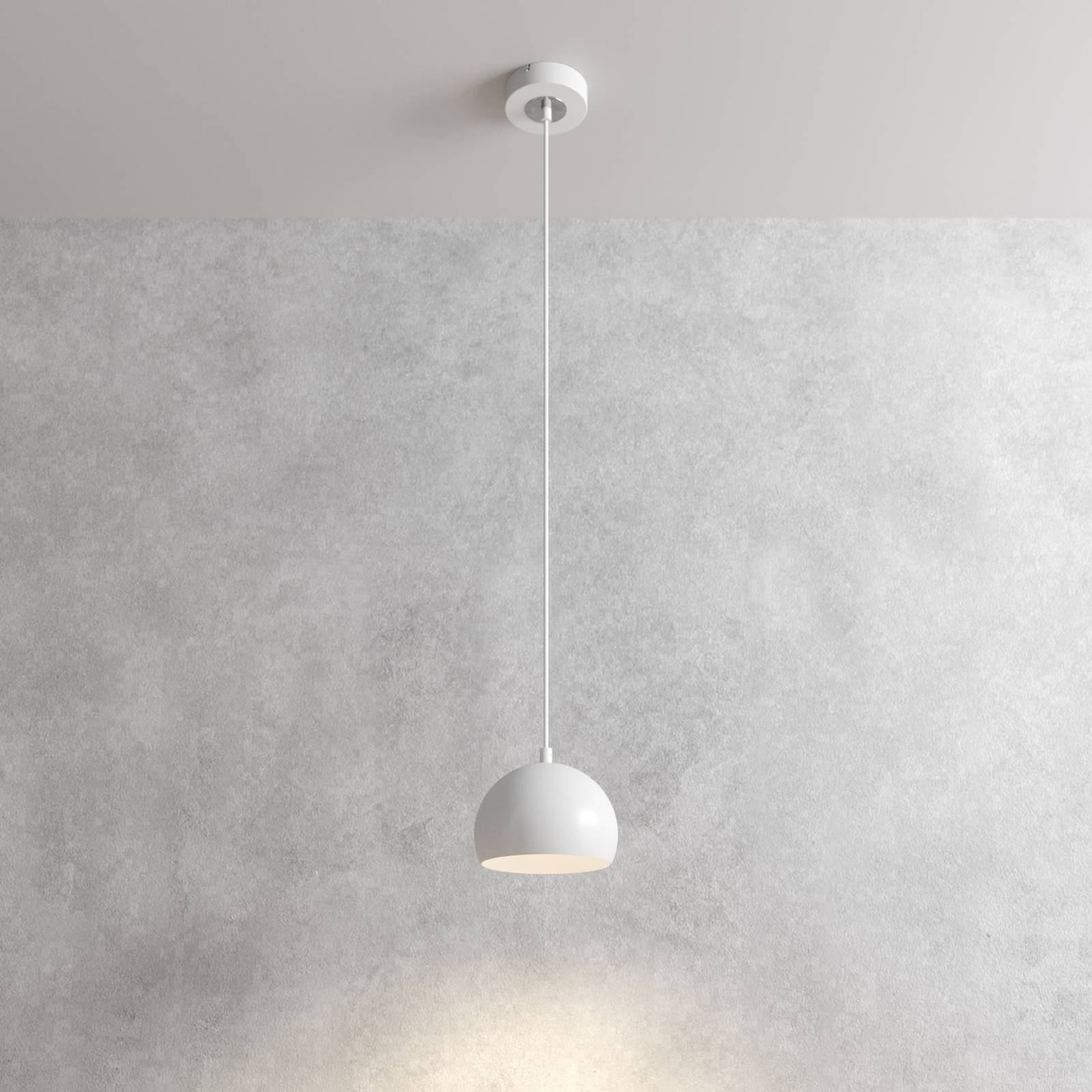 Hängelampe Sool Luminex, dimmbar, weiß / opal, für Wohn- / Esszimmer, Metall, Modern, Pendelleuchte