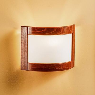 Wandlampe Zanna Lamkur, dimmbar, Holz dunkel, für Wohn- / Esszimmer, Holz, Landhaus / Rustikal, Wandleuchte, Wandlampe Innen Image