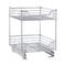 Household Essentials Cabinet and Pantry Organizers Silver - Silvertone Two-Tier Slide-Out Cabinet Organizer