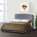 Ausca Fabric Queen Bed with Nail Head Trim