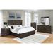 Roundhill Furniture Belani Wood Panel Bed Set, Bed, Dresser, Mirror, Nightstand, Chest, Espresso