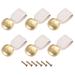 Drawer Knobs, 3.15" 6Pcs Leather Dresser Handle Door Pulls Cupboard Pull, White