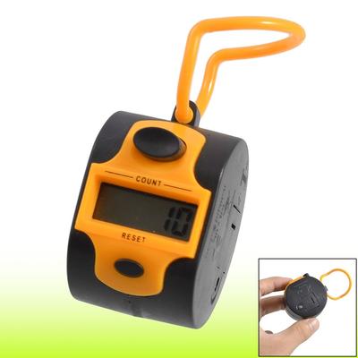 Digital Display 5 Digits Golf Pitch Tally Palm Click Counter - Black, Orange