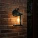 Modern Farmhouse Outdoor Wall Sconces Barn Wall Lanterns Seeded Glass for Garage Porch Front Door