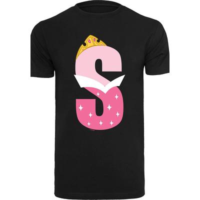F4NT4STIC, T-Shirt Disney Alphabet S Is For Sleeping Beauty Dornröschen in schwarz, Shirts für Herren Gr. S
