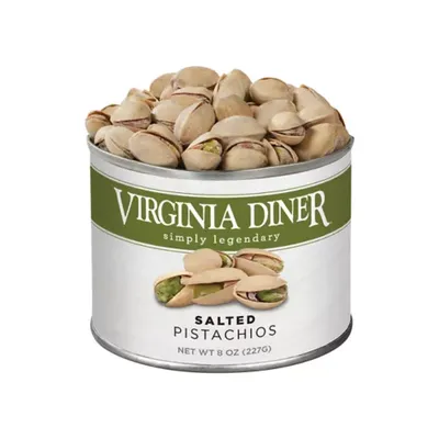Virginia Diner Salted Pistachios 8 Ounce Tin, 8 oz