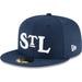 Men's New Era Navy St. Louis Stars Cooperstown Collection Turn Back The Clock 59FIFTY Fitted Hat