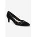 Women's Nobel Pump by Easy Street in Black Suede (Size 7 1/2 M)