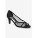 Extra Wide Width Women's Picaboo Pump by Easy Street in Black Glitter (Size 8 WW)