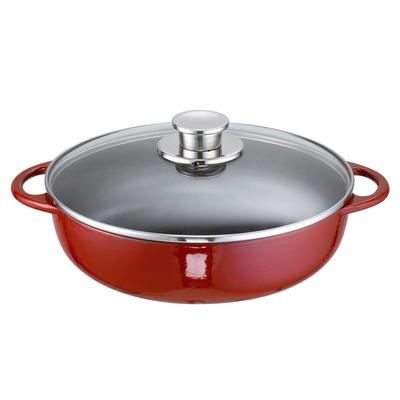 Bratpfanne SCHULTE-UFER "Rustika", rot, Ø:28cm, Pfannen, Induktion Image