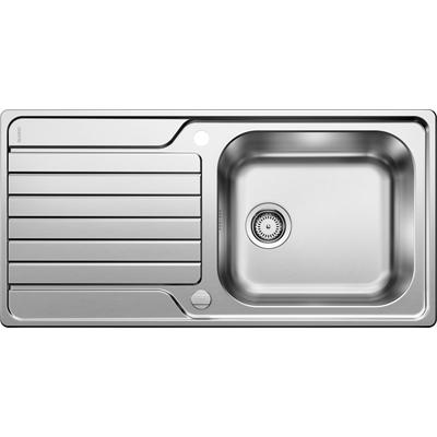 BLANCO Edelstahlspüle "DINAS XL 6 S" Küchenspülen Gr. beidseitig, grau (edelstahl) Küchenspülen