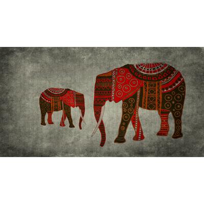 Fototapete LIVING WALLS "Walls by Patel Nairobi", rot, B:5,00m L:2,7m, Vlies, Tapeten, Vlies, Wand