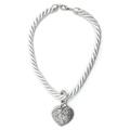 Collier ALLGÄU REBELL "Franzi" Gr. one size, Te x til, grau (hellgrau) Damen Halsketten Colliers