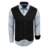 Langarmhemd RUSTY NEAL, Herren, Gr. S, EURO-Größen, blau (hellblau), 60% Baumwolle, 37% Polyester, 3% Elasthan, mehrfarbig, casual, Langarm, Hemden, inklusive Langarmhemd und Weste