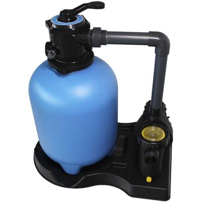 Sandfilteranlage KWAD "Top Mount 500", blau (blau, schwarz), B:51cm H:92cm L:74cm, Kunststoff, Materialmix, Filteranlagen, Pumpenleistung ca. 8 m³/h Image