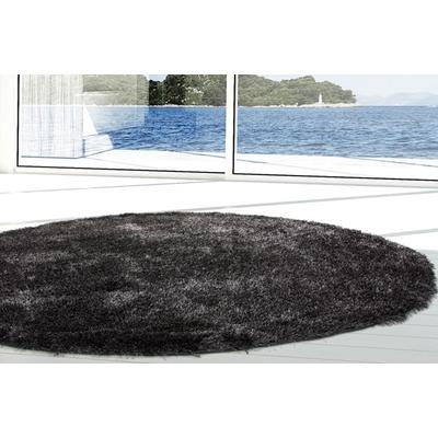 Hochflor-Teppich CALO-DELUXE "Masada 900" Gr. 9, grau (anthrazit), H:40mm Ø:120cm, Kunstfaser, Teppiche, Wohnzimmer Image