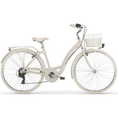 Cityrad MBM "NEW Primavera" Gr. 46, beige (beige, natur), Fahrräder, 46cm, 28 Zoll (71,12cm), für Damen, Kettenschaltung