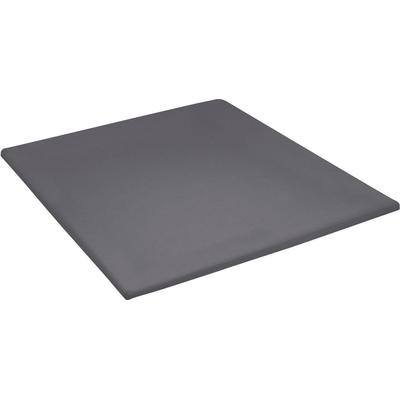 Spannbettlaken CINDERELLA "Sundays Satin", grau (anthrazit), B:160cm L:200cm, Satin, Obermaterial: 100% Baumwolle, Laken, für Topper bis 15 cm Höhe Image