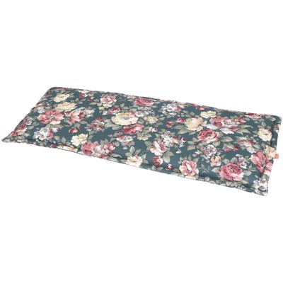 Bankauflage SIENA GARDEN "Lissa", blau (petrol), B:44cm H:8cm T:110cm, Baumwolle, Polsterauflagen, B/T: 44x110 cm