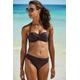 Bügel-Bandeau-Bikini-Top S.OLIVER "Rome" Gr. 36, Cup D, braun Damen Bikini-Oberteile Ocean Blue