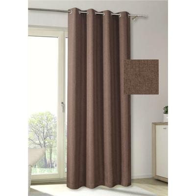 Vorhang MY HOME "MAILAND", rot (rotbraun), B:140cm H:235cm, Polyester, Gardinen, blickdicht, verschiedene Farben, 140 x 235, Sicht- und Lichtschutz Image