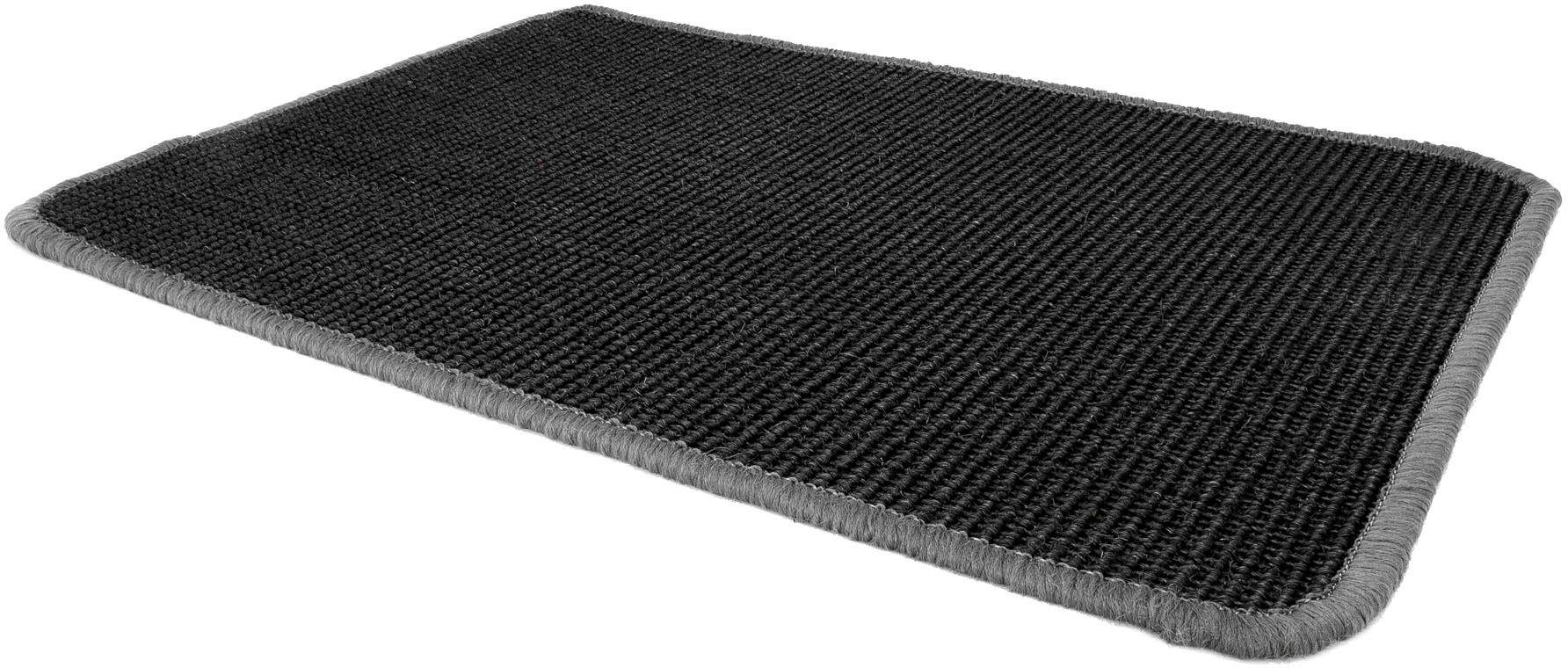 Läufer "SISALLUX", schwarz, B:100cm H:6mm L:200cm, Sisal, PRIMAFLOR-IDEEN IN TEXTIL, Teppiche, Teppich-Läufer, gewebt, Obermaterial 100% Sisal, ideal in Diele & Flur Image