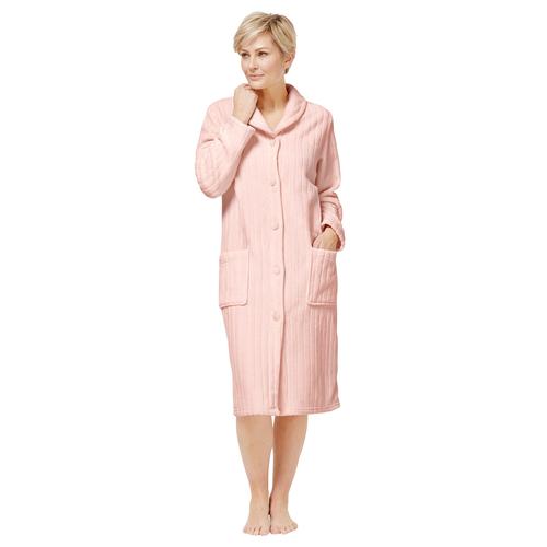 Morgenmantel COMTESSA Gr. 40/42, orange (apricot) Damen Bademäntel Morgenmäntel