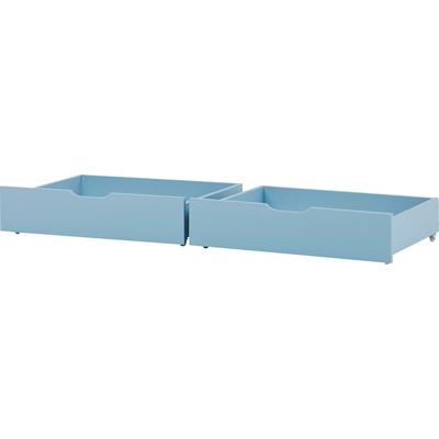 Bettschubkasten HOPPEKIDS "ECO Comfort", blau, B:153cm H:19cm T:60cm, Massivholz, MDF, Schubladen, auf Rollen in verschiedenen Farben erhältlich 2 St. Image
