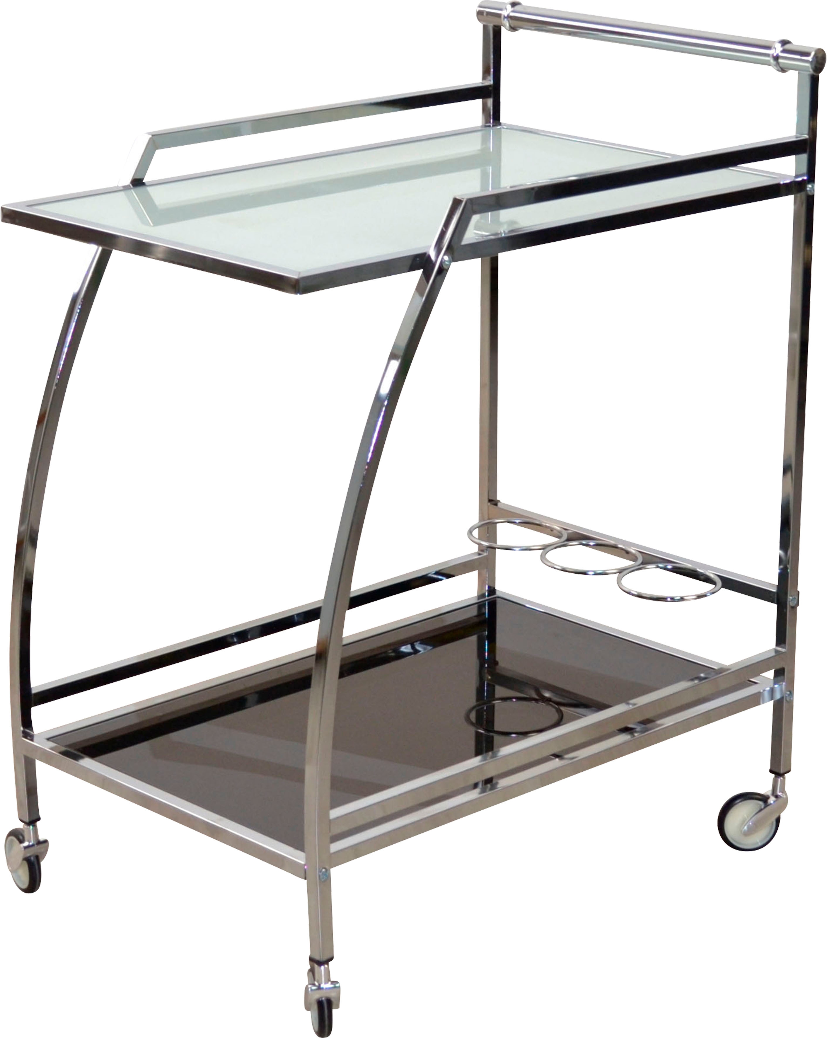 Bartisch INOSIGN, silber (silberfarben, silberfarben, milchglas, 81), B:64cm H:81cm T:43cm, Tische, Bartisch