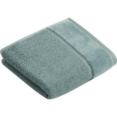 Gästehandtuch VOSSEN "Pure", blau (cosmos), B:40cm L:60cm, Frottier, Obermaterial: 100% Baumwolle, Handtücher (Packung), im Set, Baumwolle & VEGAN, mit eleganter Veloursbordüre Image