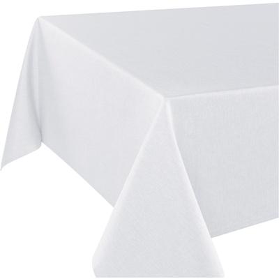 Tischdecke DELINDO LIFESTYLE "WIEN" Gr. 1, weiß, B:160cm L:130cm, Polyester, Tischdecken, Fleckabweisend, pflegeleicht, 180 g/m² Image