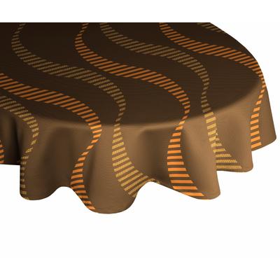 Tischdecke WIRTH "LUPARA" Gr. 1, orange, B:130cm L:190cm, Polyester, Baumwolle, Tischdecken, oval