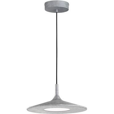 LED Pendelleuchte "Slim", blau (betongrau), Ø 45cm H: 45cm, SCHÖNER WOHNEN-KOLLEKTION, Lampen