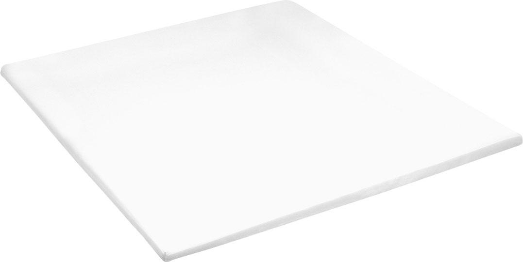 Spannbettlaken CINDERELLA "Sundays Satin", weiß, B:180cm L:210cm, Satin, Obermaterial: 100% Baumwolle, Bettlaken, Spannbettlaken, für Topper bis 15 cm Höhe