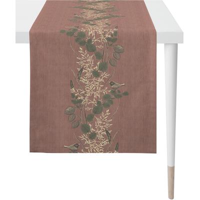 Tischläufer APELT "5250 HERBSTZEIT, Jacquard, Herbstdeko, Herbst", lila, B:46cm L:140cm, Polyester, Viskose, Tischdecken Image