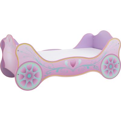 Kinderbett BEGABINO, lila (lila mdf glanz lackiert), B:94cm H:90cm L:213,4cm, Betten, für kleine Prinzessinen Image