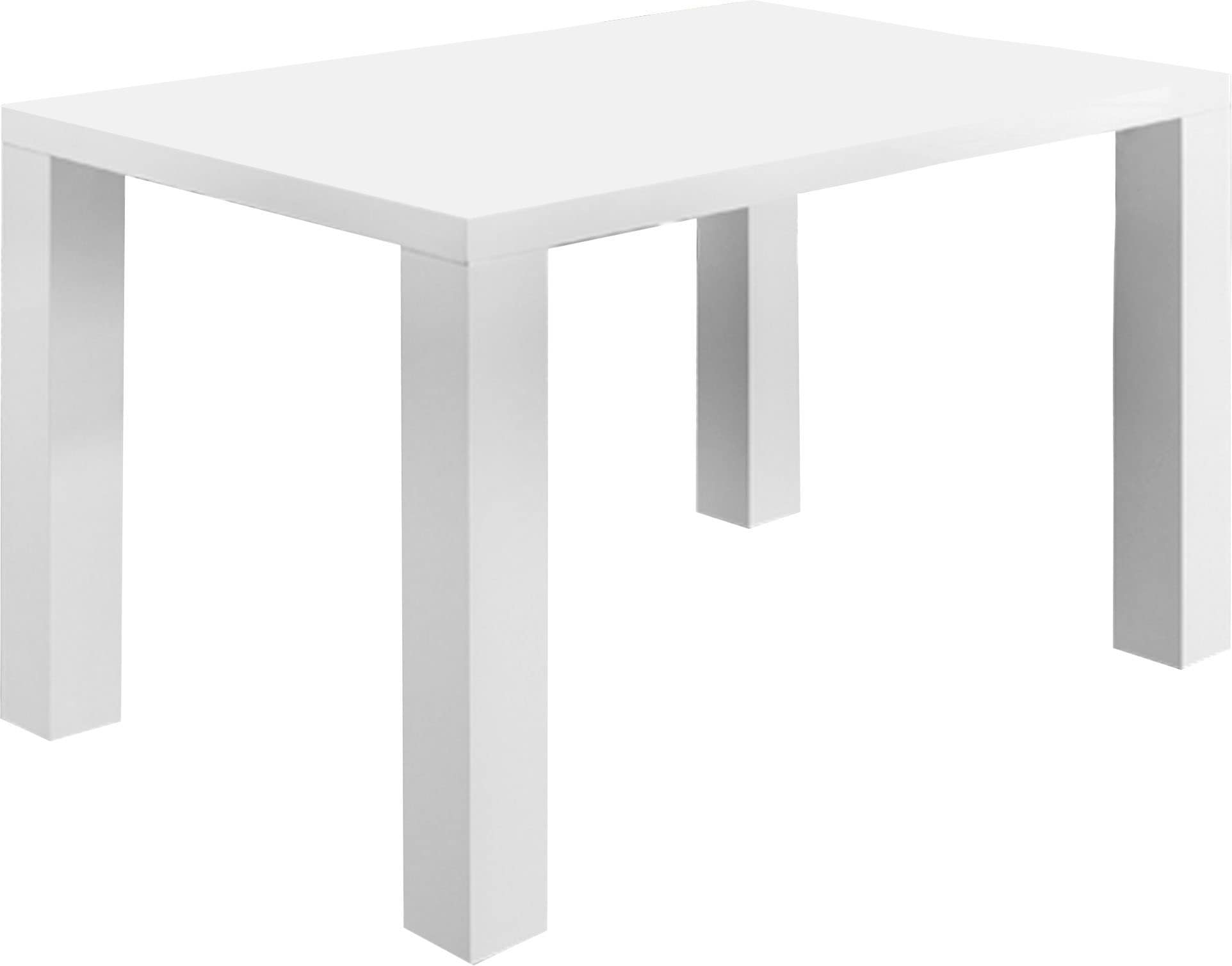 Esstisch SALESFEVER "Esbjerg - Stilvoller Tisch", weiß, B:120cm H:76cm T:80cm, Tische, Esstisch, Eleganter Hochglanz für anspruchsvolle Ästhetik