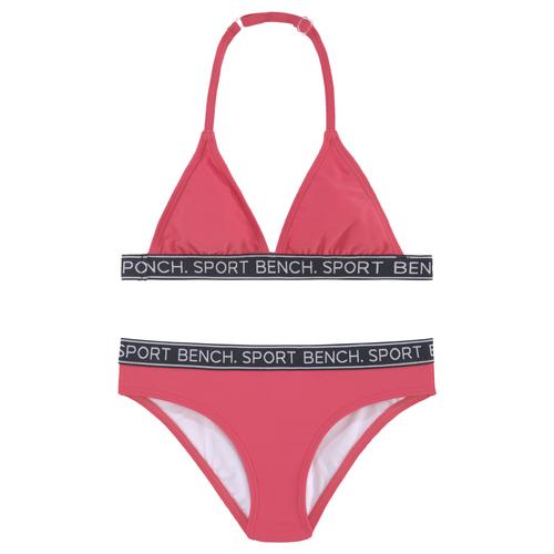 "Triangel-Bikini BENCH. ""Yva Kids"" Gr. 134/140, N-Gr, pink Kinder Bikini-Sets Bikinis"