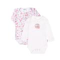 Body LILIPUT "AOP PFERD und Frontprint" Gr. 50/56, EURO-Größen, rosa (weiß, rosa) Baby Bodies Erstausstattungspakete