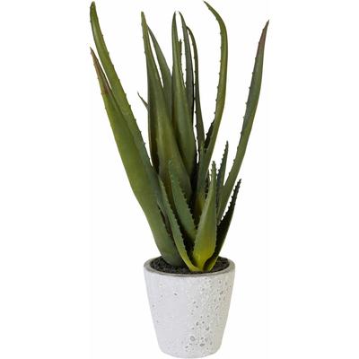 Kunstpflanze CREATIV GREEN "Aloe", grün, B:14cm H:44cm T:13cm, Kunststoff, Kunstpflanzen Image