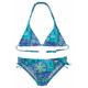 Triangel-Bikini BUFFALO "Shari Kids" Gr. 146/152, N-Gr, grün (türkis, bedruckt) Kinder Bikini-Sets Bikinis