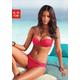 Bügel-Bandeau-Bikini LASCANA Gr. 44, Cup D, rot Damen Bikini-Sets Ocean Blue